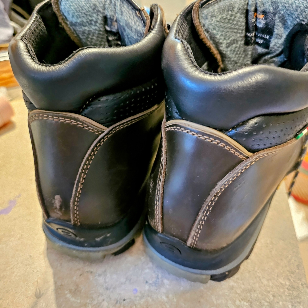 Women's Black Lace Up Boots - Picture 5 of 5